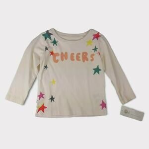 NWT Peek Sparkly Cheers Long Sleeve Tee